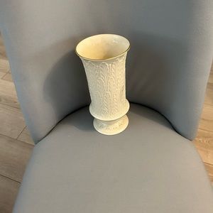 Lenox Vase USA 9 1/2” H w/ a 4 3/4” Opening Diameter Fine Porcelain Autumn Leaf